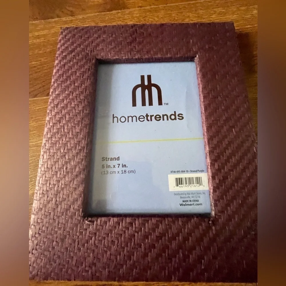 Hometrends purple woven 5x7 picture frame